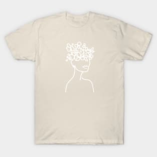 Flower Child Line Art T-Shirt